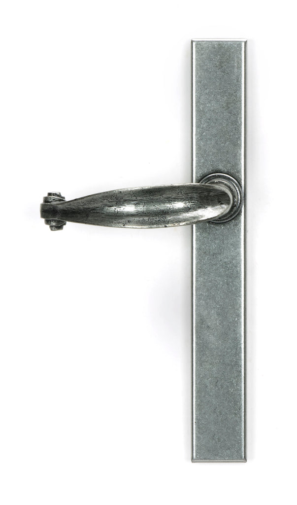 From The Anvil's Pewter Patina Cottage Slimline Lever Espag. Latch Set