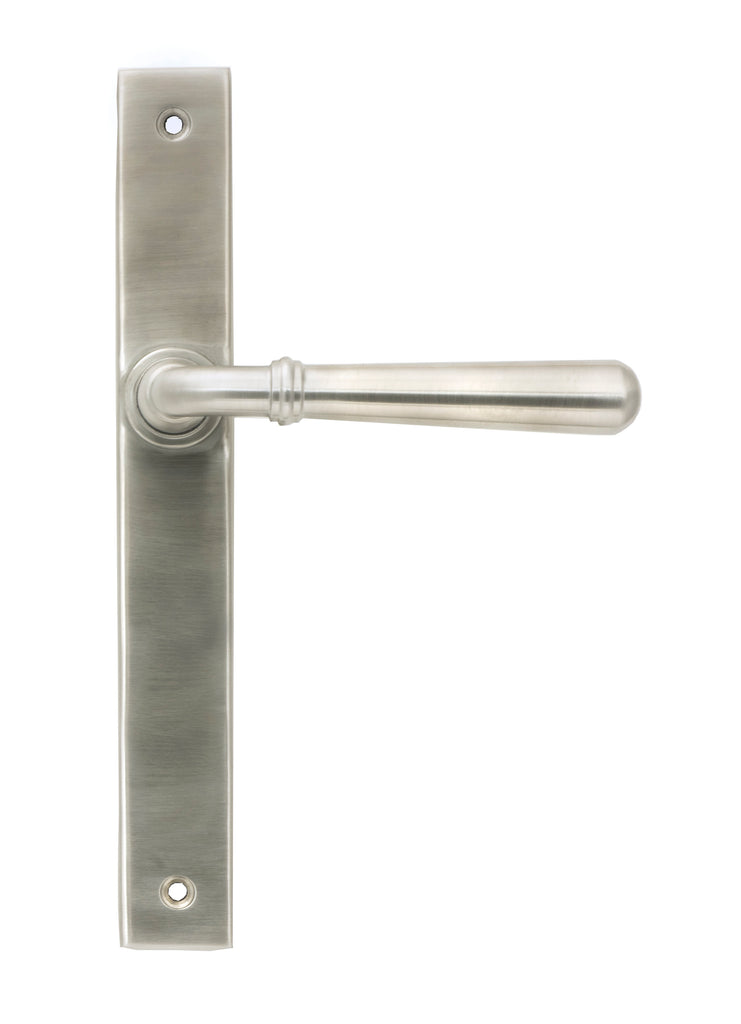 From The Anvil's Satin Marine SS (316) Newbury Slimline Lever Espag. Latch Set