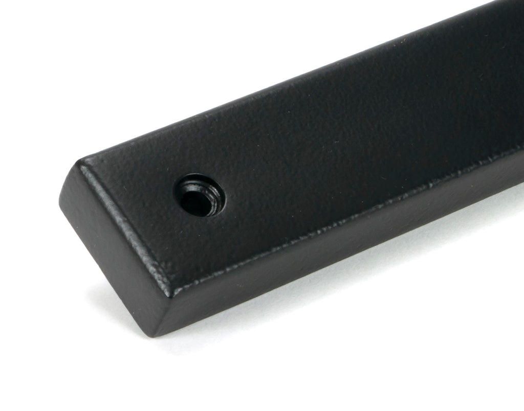 From The Anvil's Matt Black Newbury Slimline Lever Espag. Latch Set