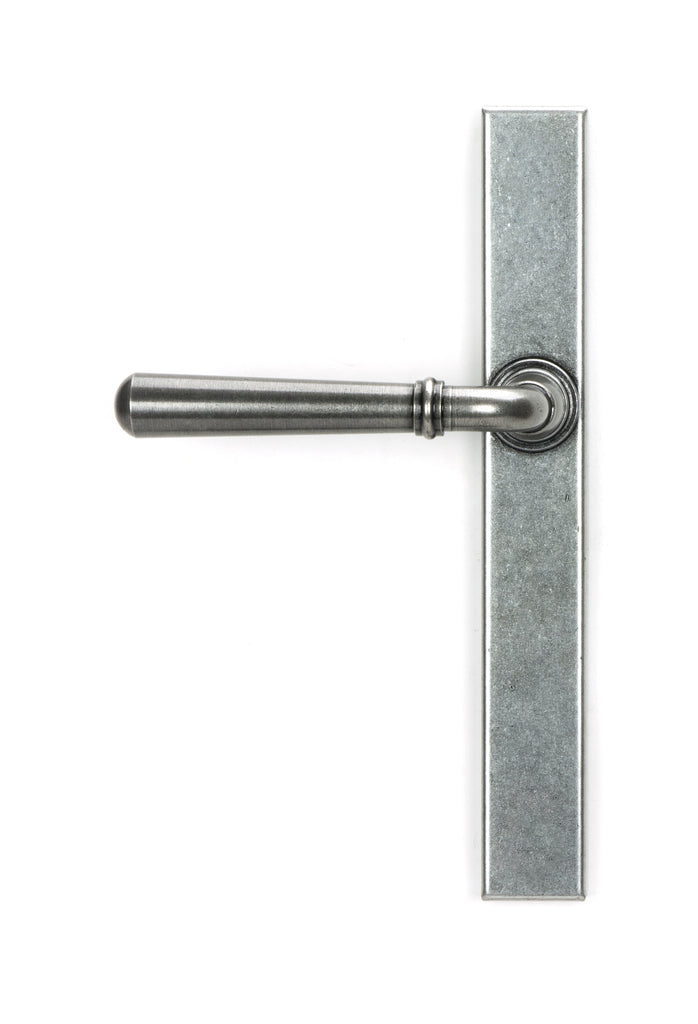 From The Anvil's Pewter Patina Newbury Slimline Lever Espag. Latch Set