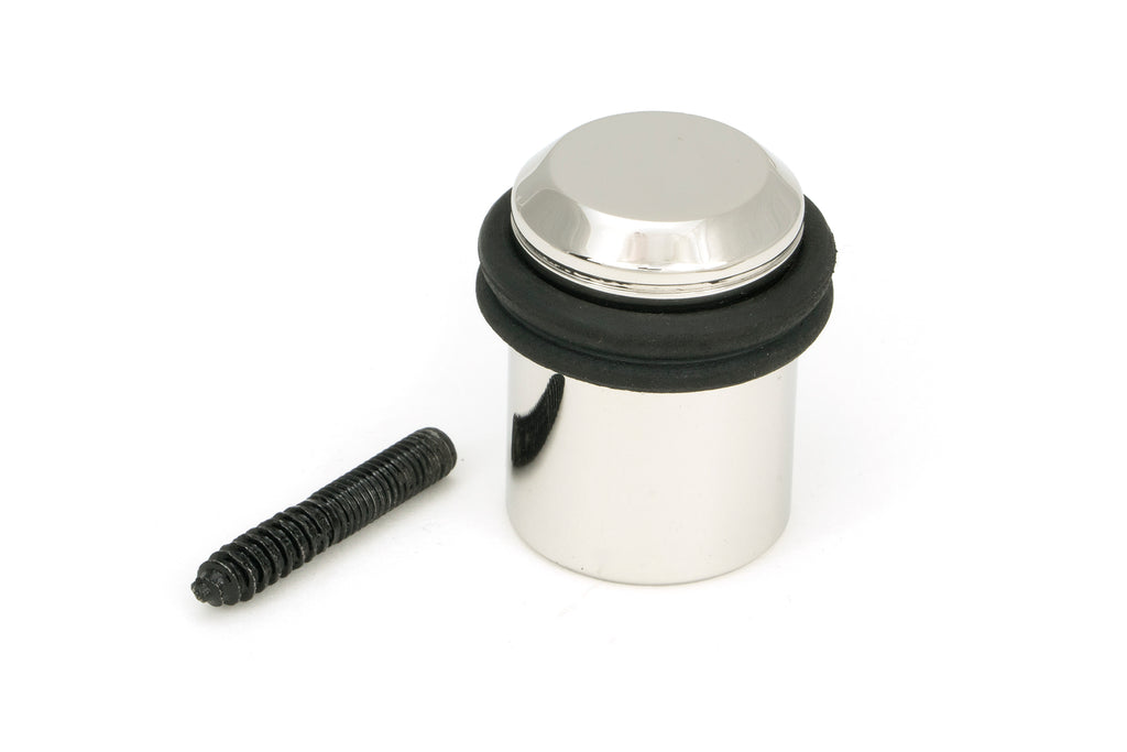 From The Anvil's Polished Marine SS (316) Floor Mounted Door Stop