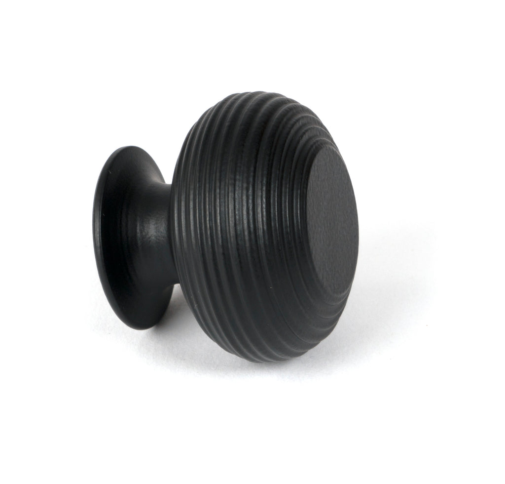 From The Anvil's Matt Black Beehive Cabinet Knob