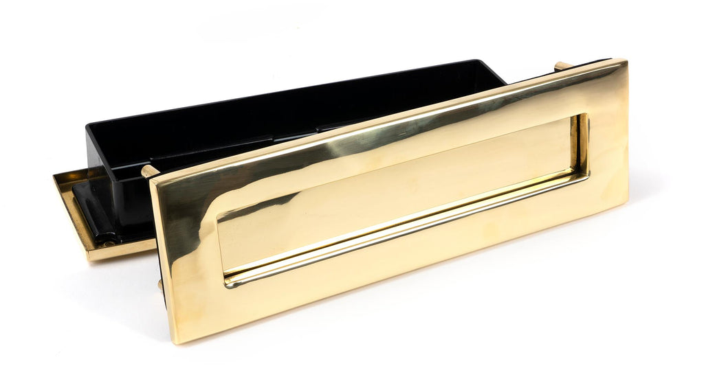 From The Anvil's Polished Brass Traditional Letterbox