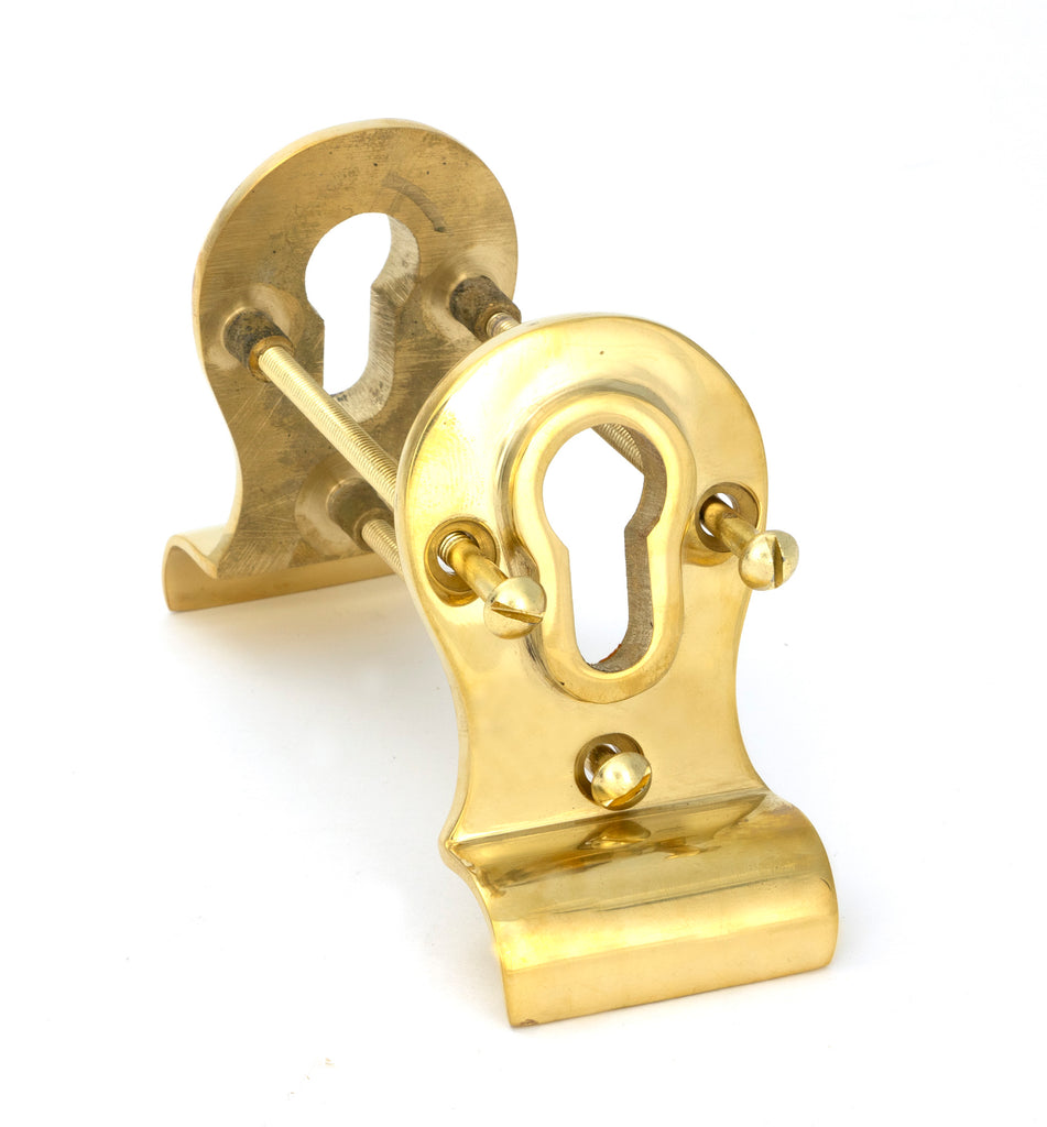 From The Anvil's Polished Brass 50mm Euro Door Pull (Back to Back Fixings)