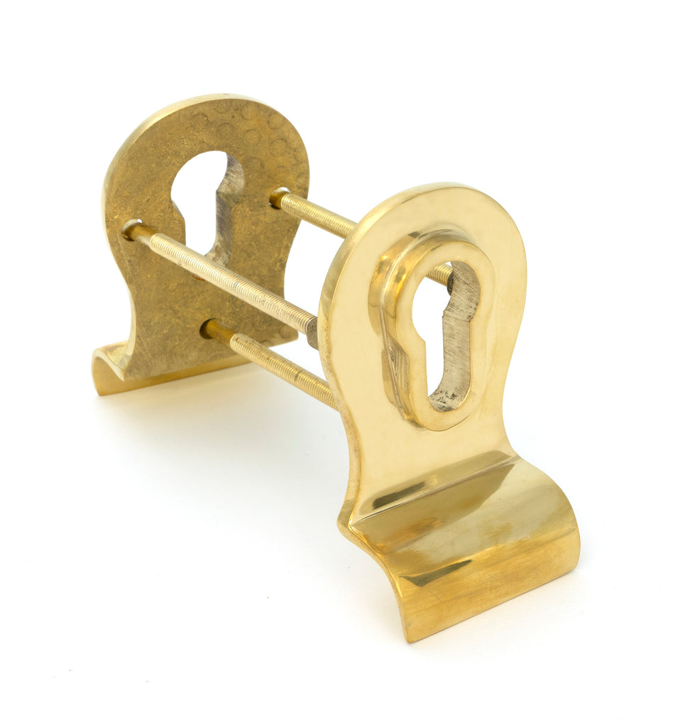 From The Anvil's Polished Brass 50mm Euro Door Pull (Back to Back Fixings)