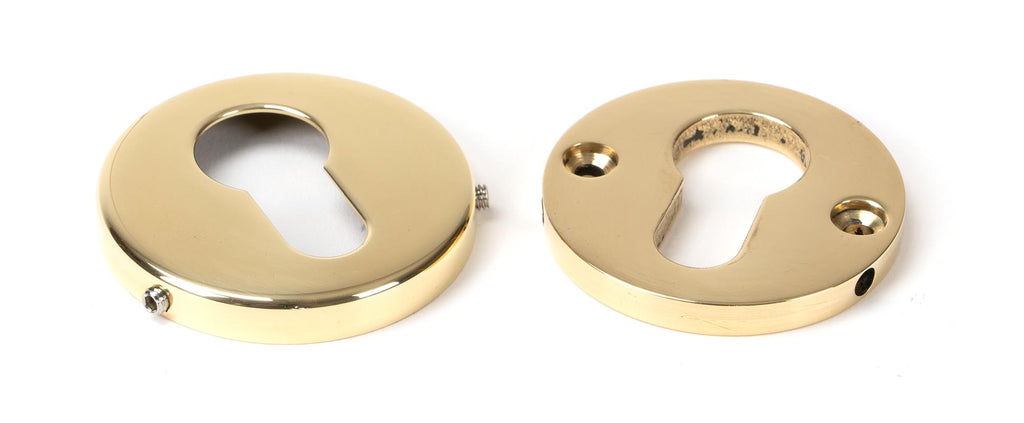 From The Anvil's Polished Brass 52mm Regency Concealed Escutcheon