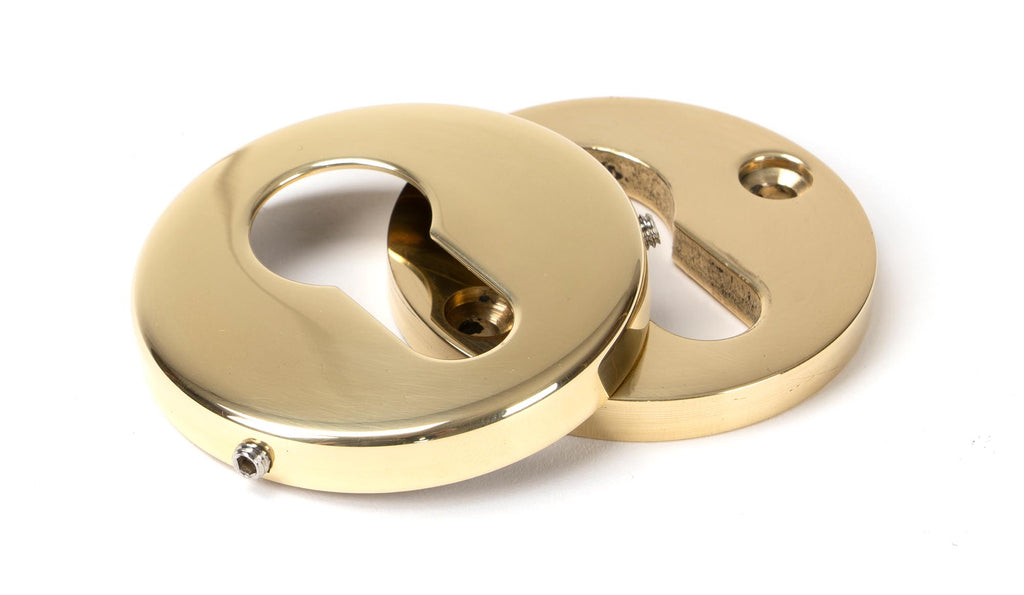 From The Anvil's Polished Brass 52mm Regency Concealed Escutcheon