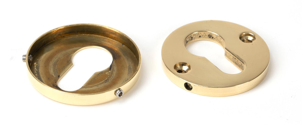 From The Anvil's Polished Brass 52mm Regency Concealed Escutcheon