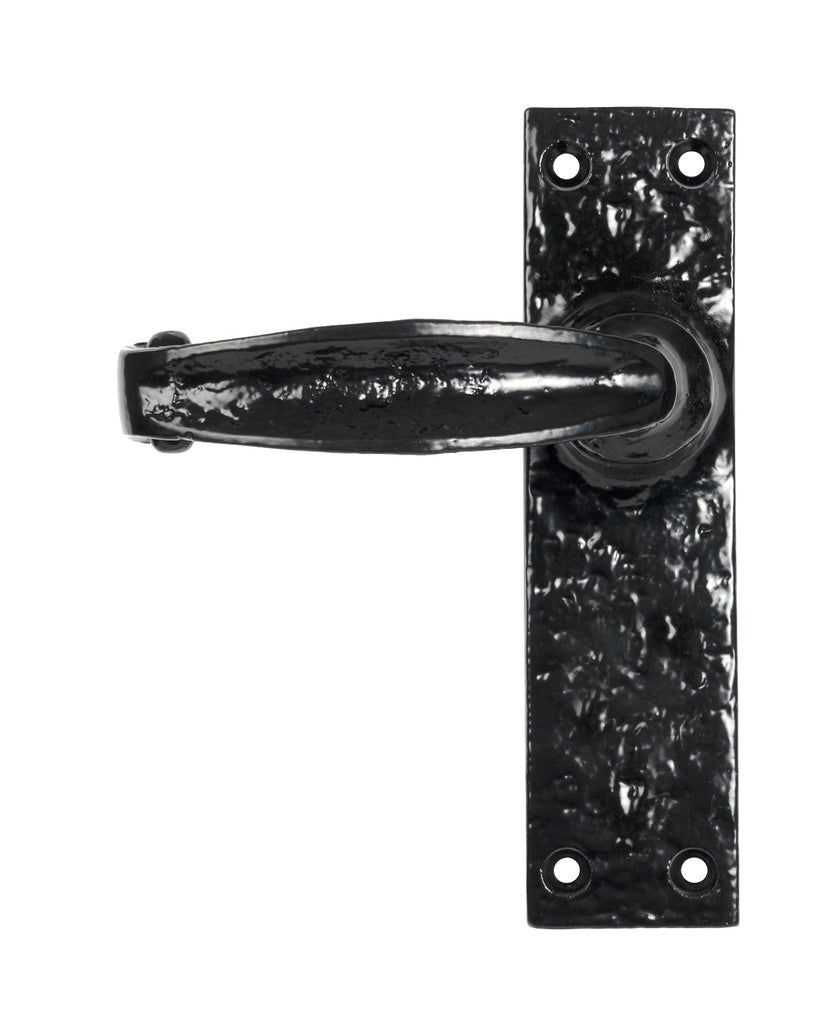 From The Anvil's Black Classic Lever Latch Set