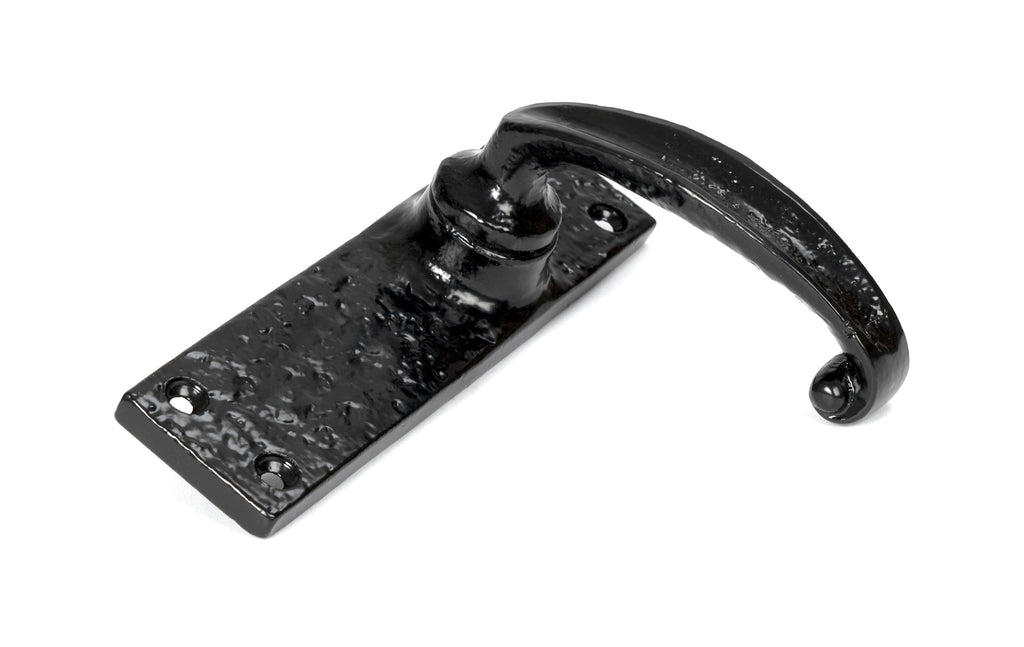 From The Anvil's Black Classic Lever Latch Set