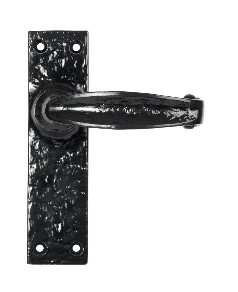 From The Anvil's Black Classic Lever Latch Set