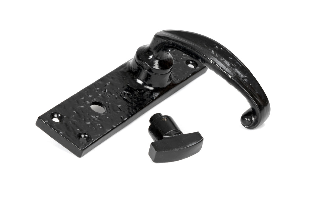 From The Anvil's Black Classic Lever Bathroom Set