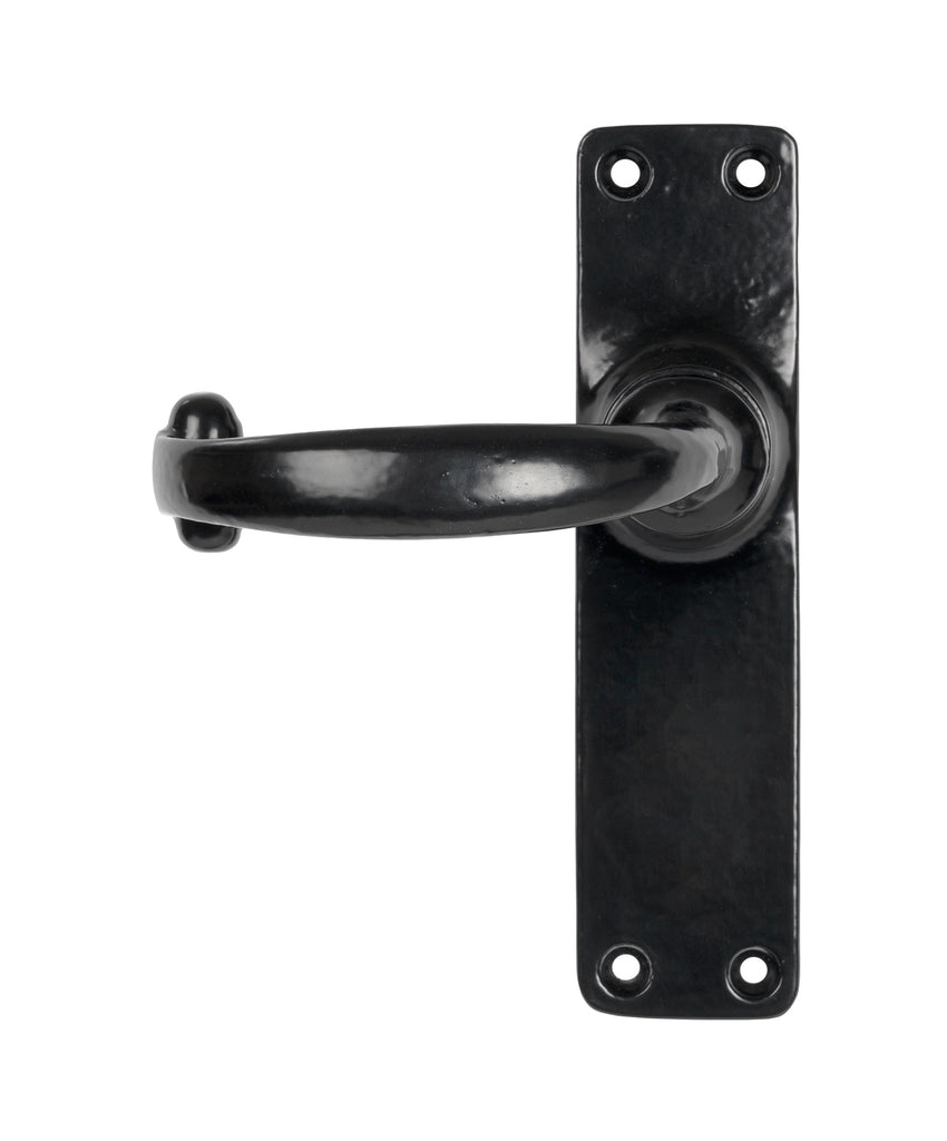 From The Anvil's Black Classic Lever Latch Set