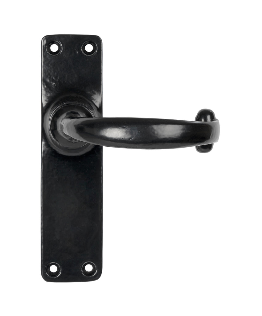 From The Anvil's Black Classic Lever Latch Set