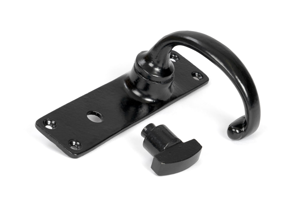 From The Anvil's Black Classic Lever Bathroom Set