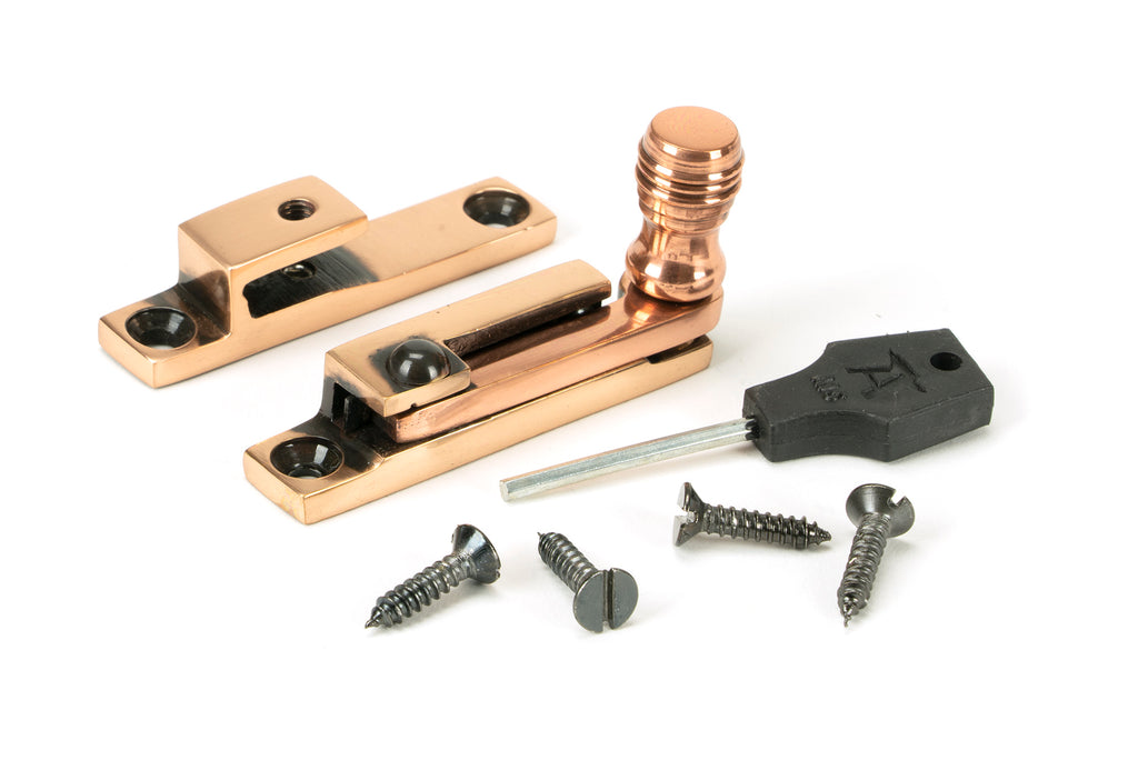 From The Anvil's Polished Bronze Prestbury Quadrant Fastener - Narrow