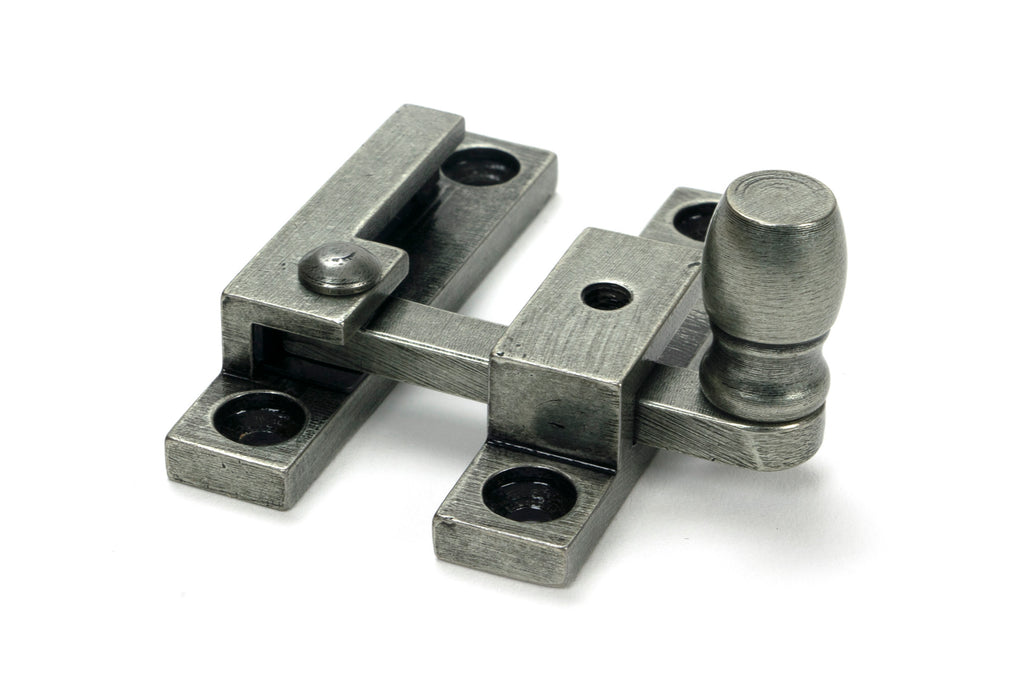 From The Anvil's Pewter Patina Mushroom Quadrant Fastener - Narrow