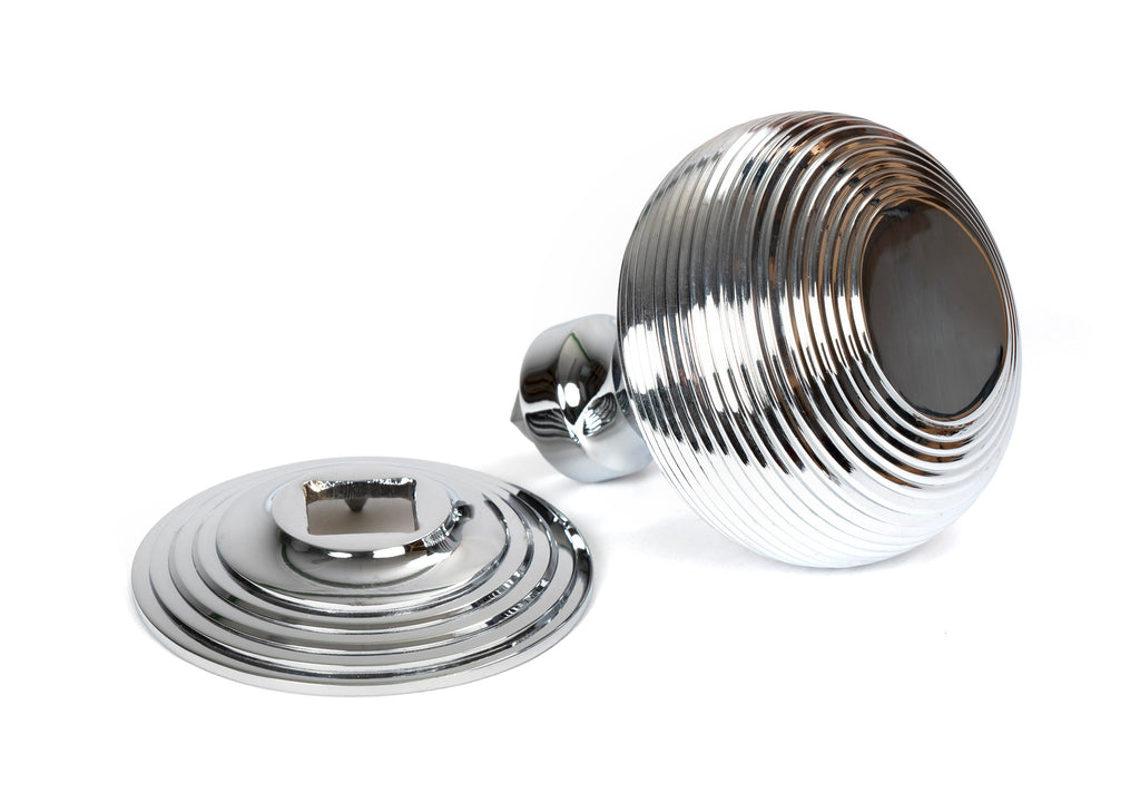 From The Anvil's Polished Chrome Beehive Centre Door Knob