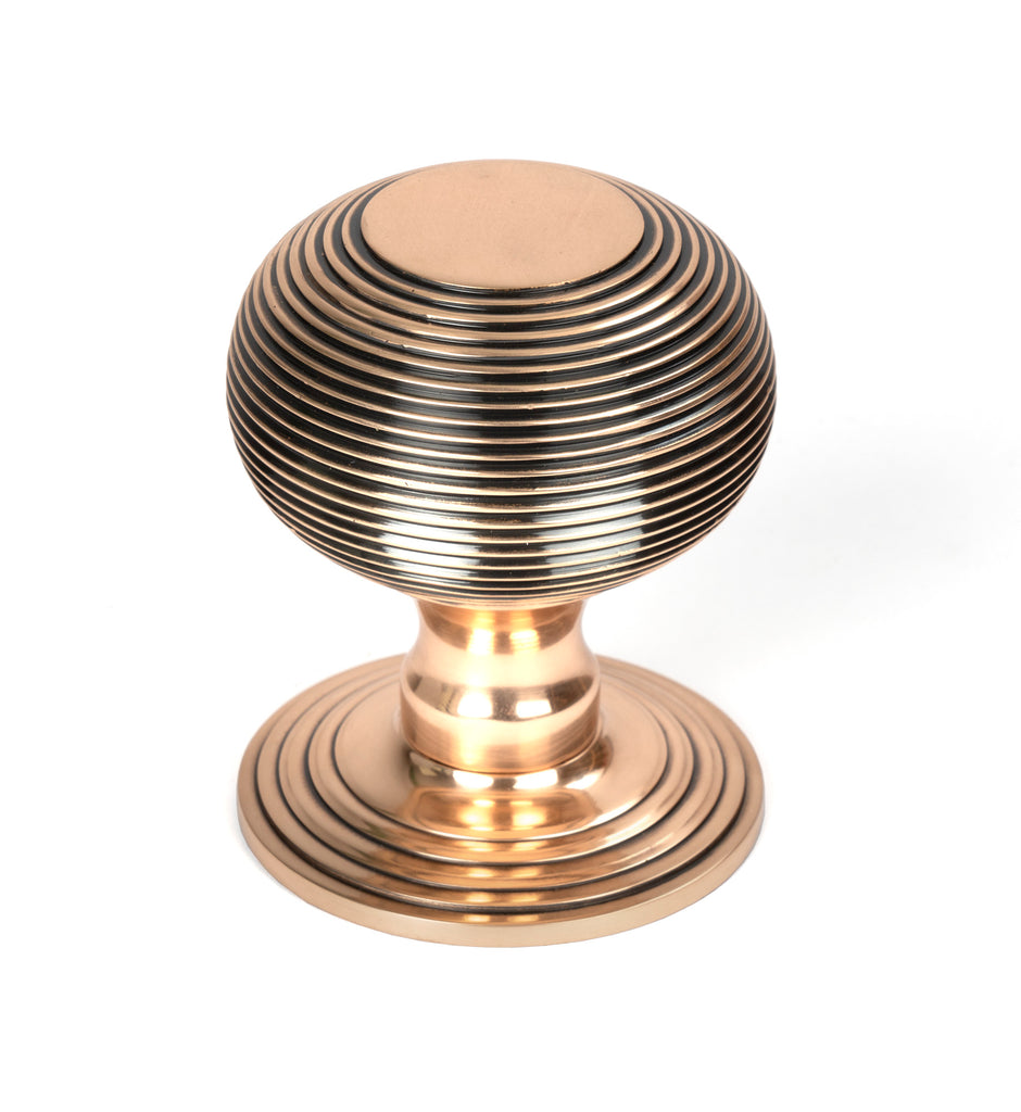 From The Anvil's Polished Bronze Beehive Centre Door Knob