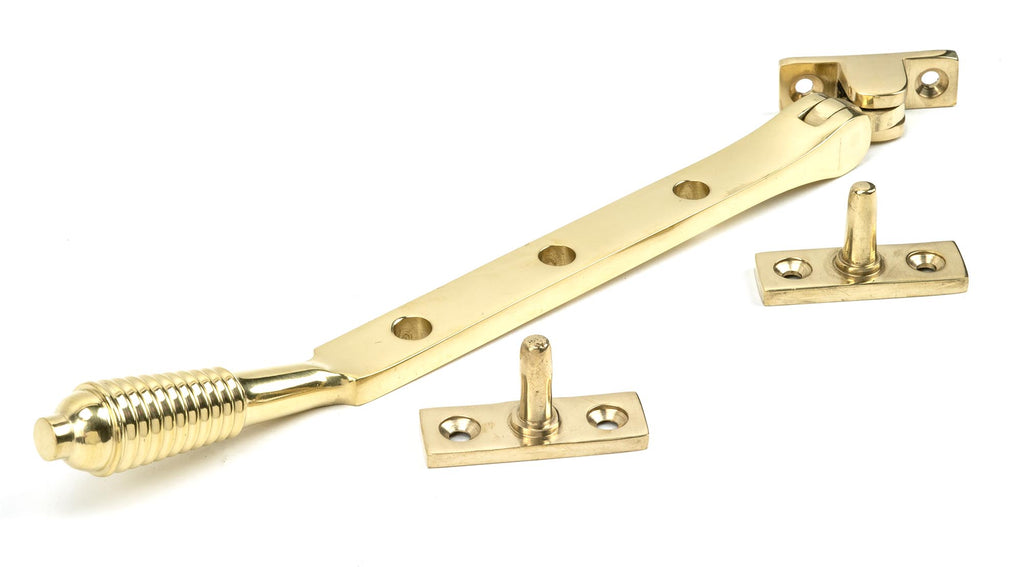 From The Anvil's Polished Brass Reeded Stay