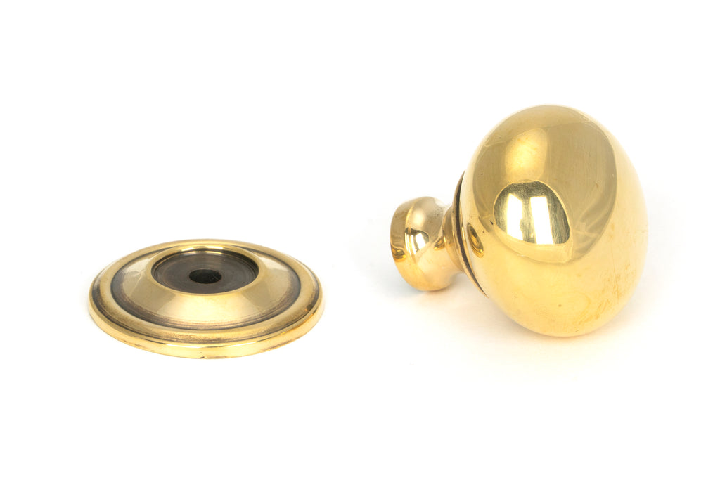 From The Anvil's Aged Brass Mushroom Cabinet Knob