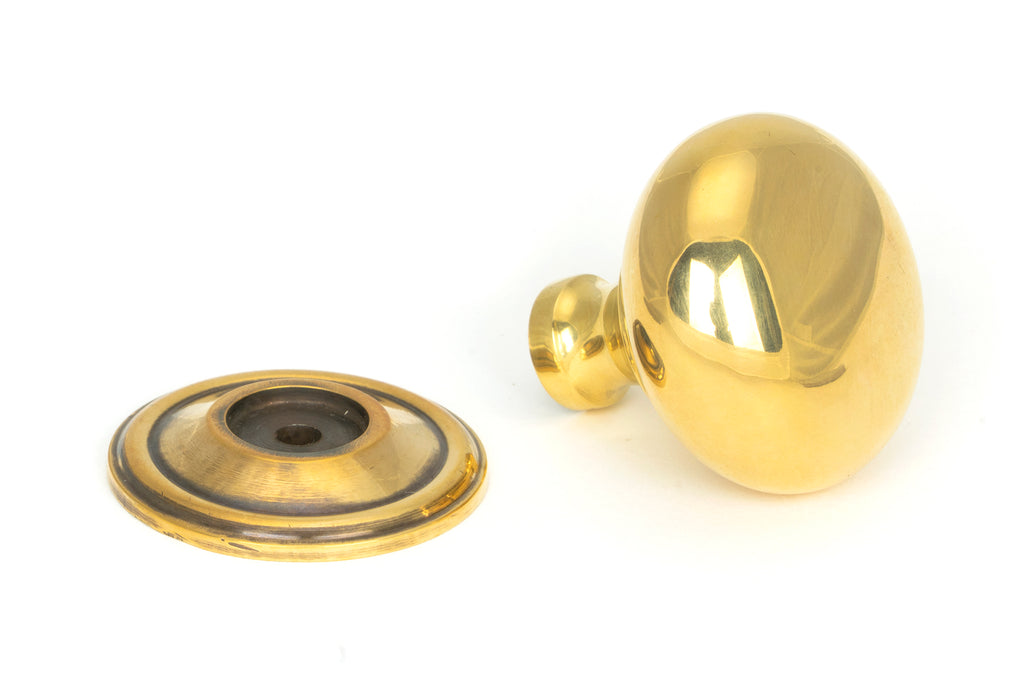 From The Anvil's Aged Brass Mushroom Cabinet Knob