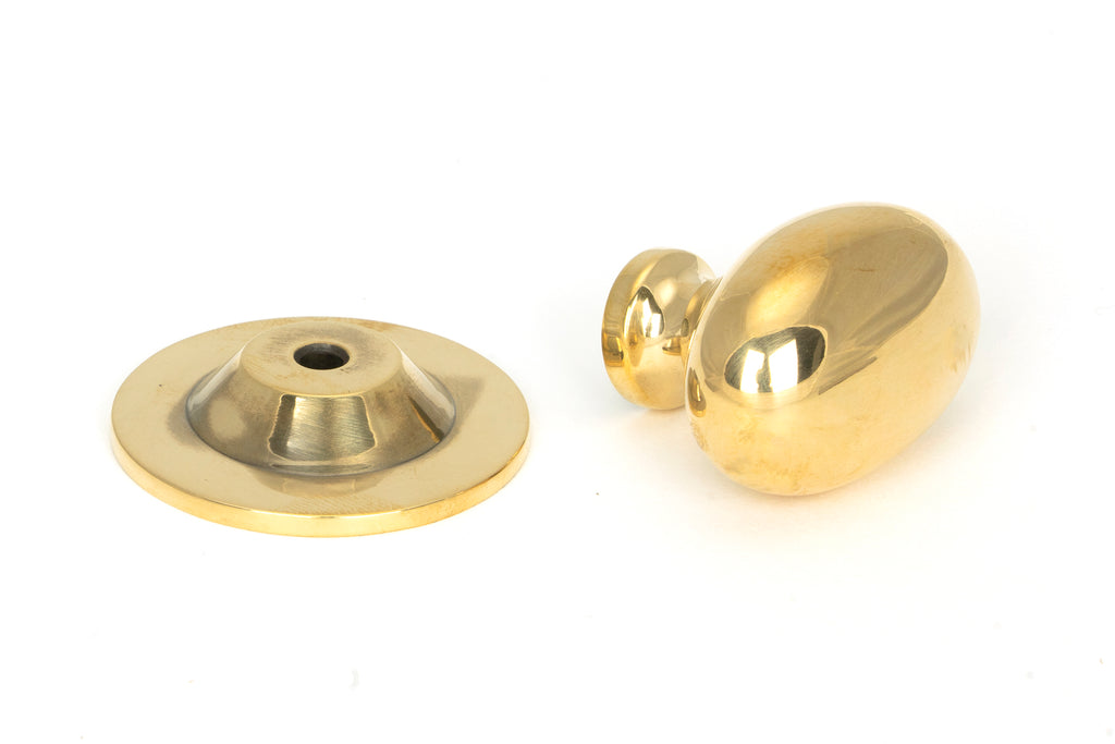 From The Anvil's Aged Brass Oval Cabinet Knob