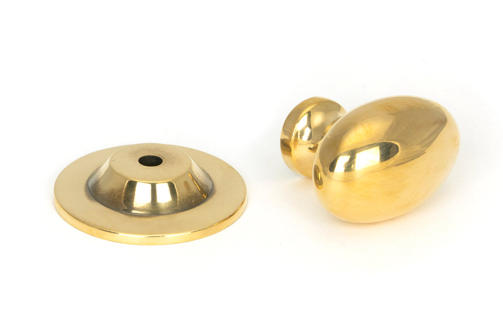 From The Anvil's Aged Brass Oval Cabinet Knob