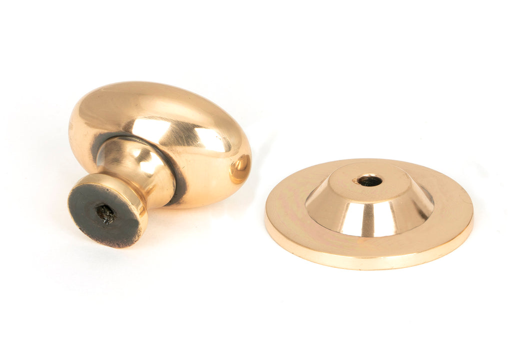 From The Anvil's Polished Bronze Oval Cabinet Knob