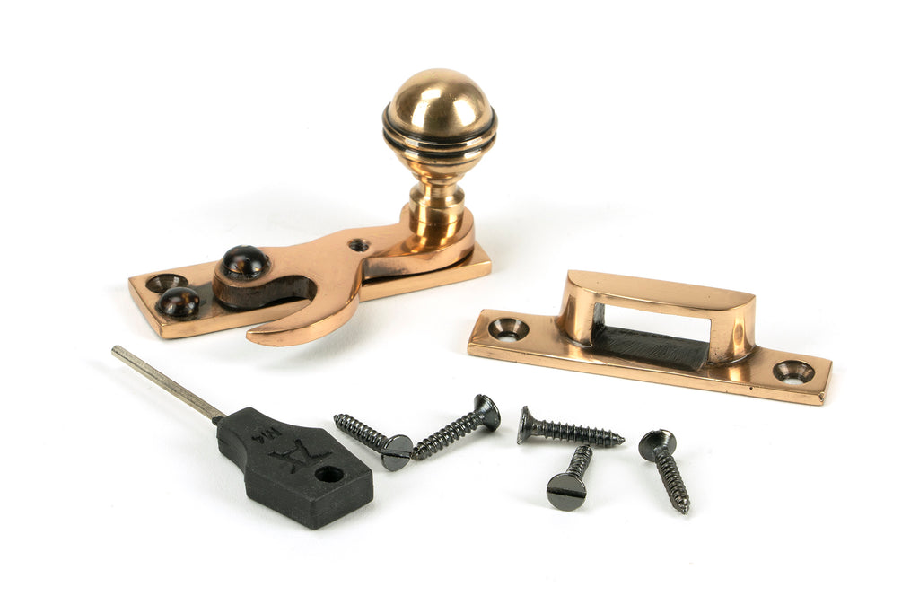 From The Anvil's Polished Bronze Prestbury Sash Hook Fastener