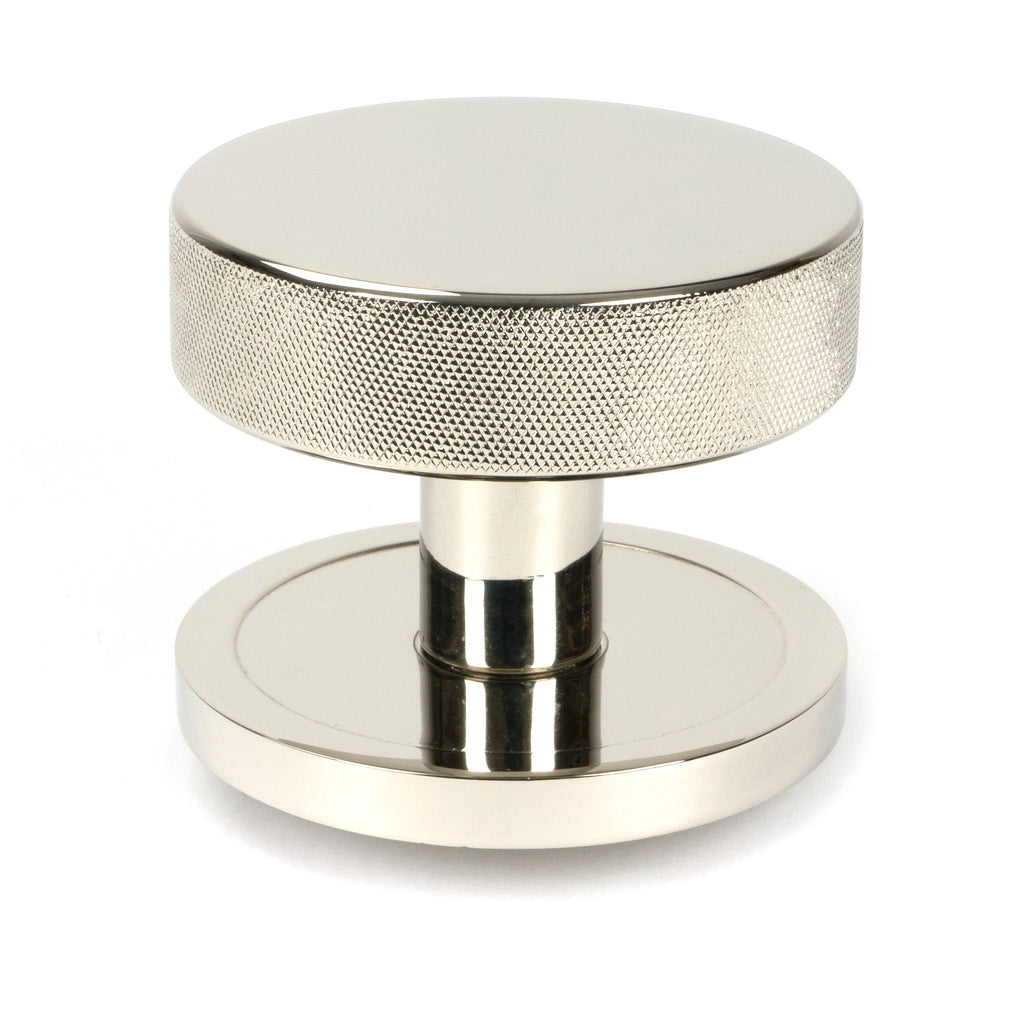 From The Anvil's Polished Nickel Brompton Centre Door Knob