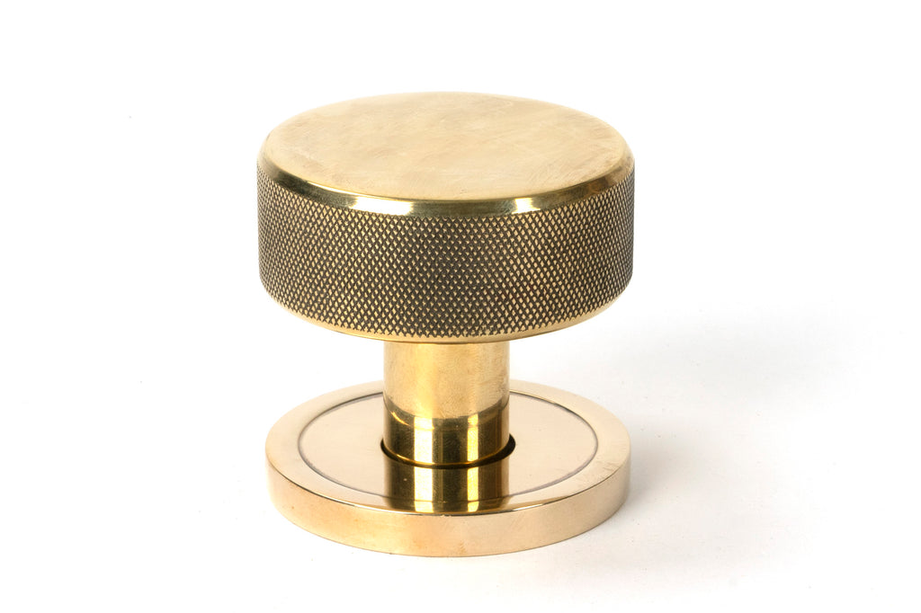 From The Anvil's Aged Brass Brompton Mortice/Rim Knob Set