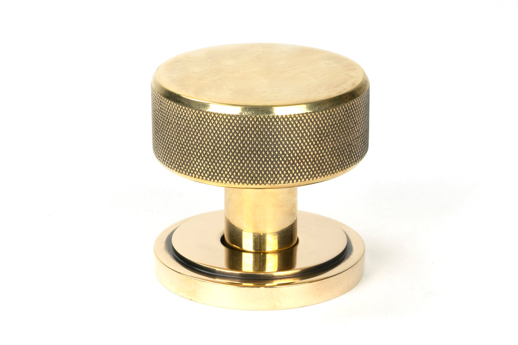 From The Anvil's Aged Brass Brompton Mortice/Rim Knob Set