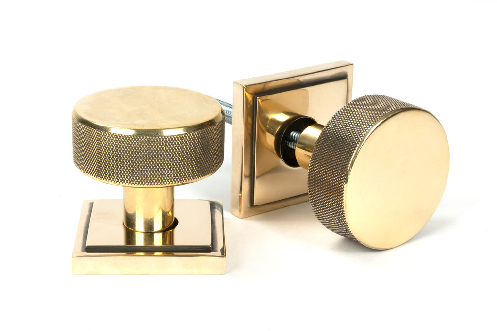 From The Anvil's Aged Brass Brompton Mortice/Rim Knob Set