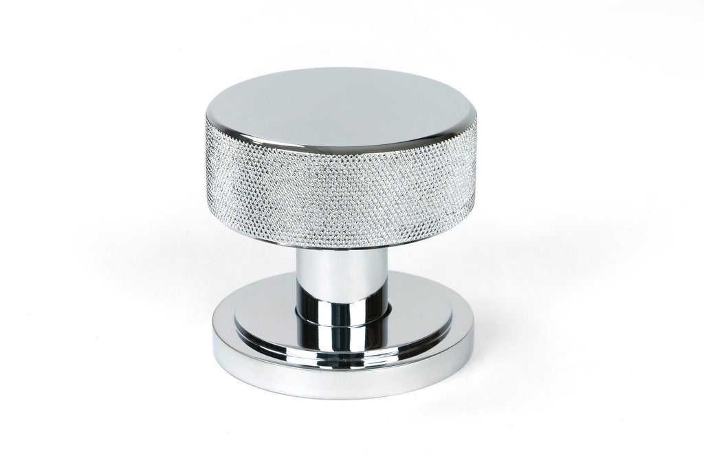 From The Anvil's Polished Chrome Brompton Mortice/Rim Knob Set