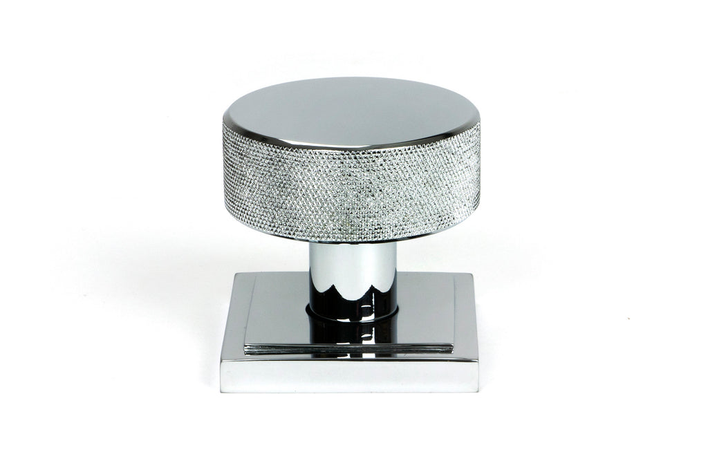 From The Anvil's Polished Chrome Brompton Mortice/Rim Knob Set