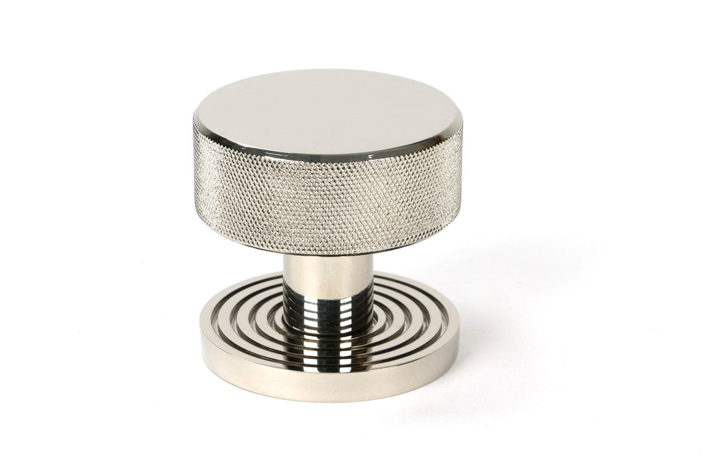 From The Anvil's Polished Nickel Brompton Mortice/Rim Knob Set