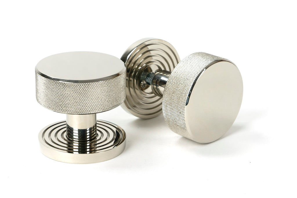 From The Anvil's Polished Nickel Brompton Mortice/Rim Knob Set