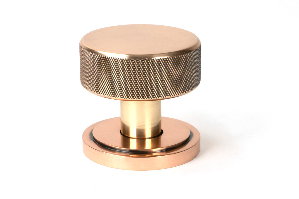 From The Anvil's Polished Bronze Brompton Mortice/Rim Knob Set