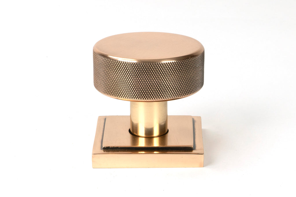 From The Anvil's Polished Bronze Brompton Mortice/Rim Knob Set