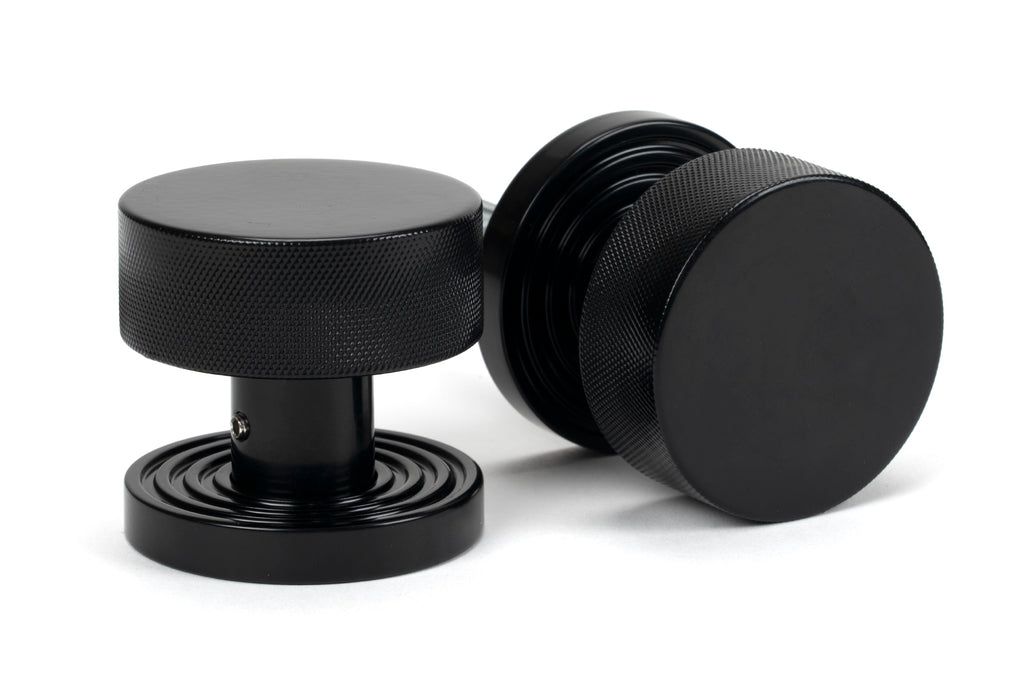 From The Anvil's Black Brompton Mortice/Rim Knob Set