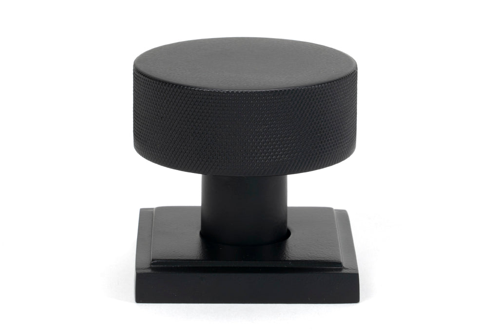 From The Anvil's Matt Black Brompton Mortice/Rim Knob Set