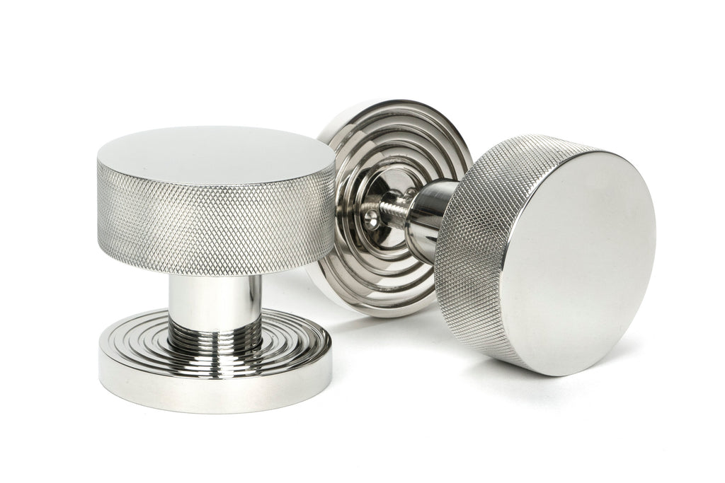 From The Anvil's Polished Marine SS (316) Brompton Mortice/Rim Knob Set