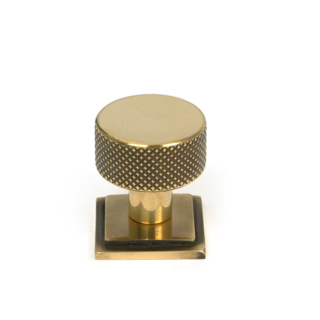 From The Anvil's Aged Brass 25mm Brompton Cabinet Knob