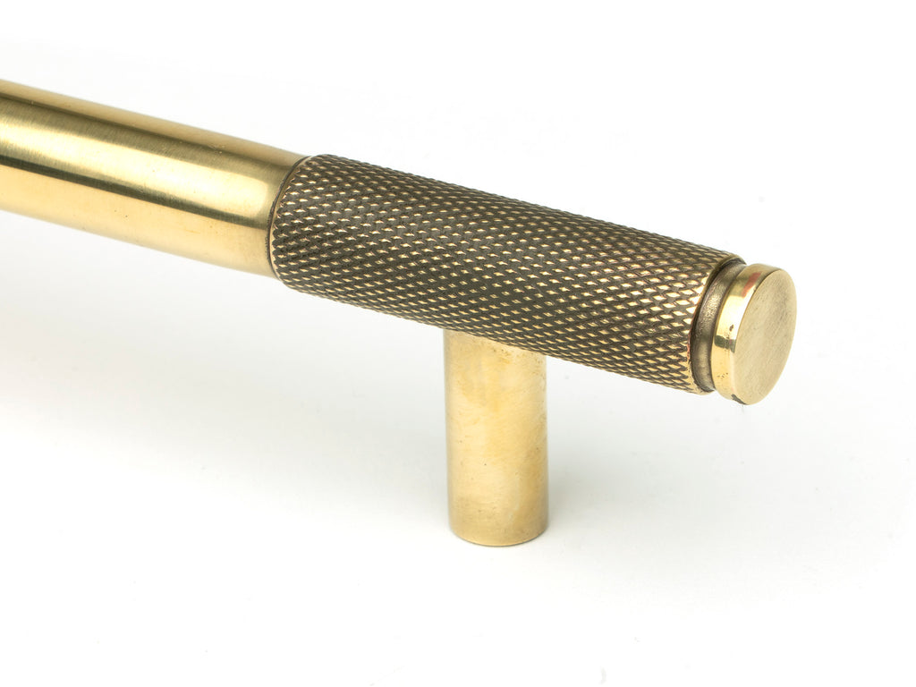 From The Anvil's Aged Brass Half Brompton Pull Handle