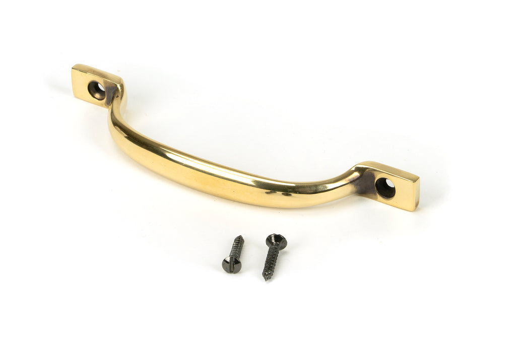 From The Anvil's Aged Brass Slim Sash Pull