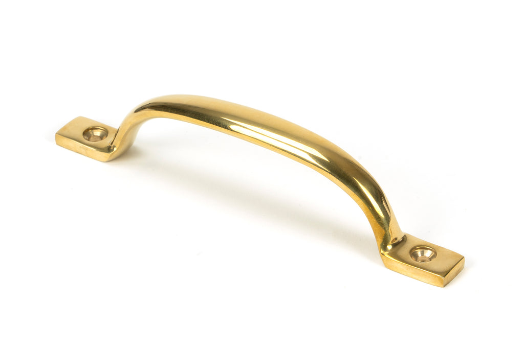 From The Anvil's Polished Brass Slim Sash Pull