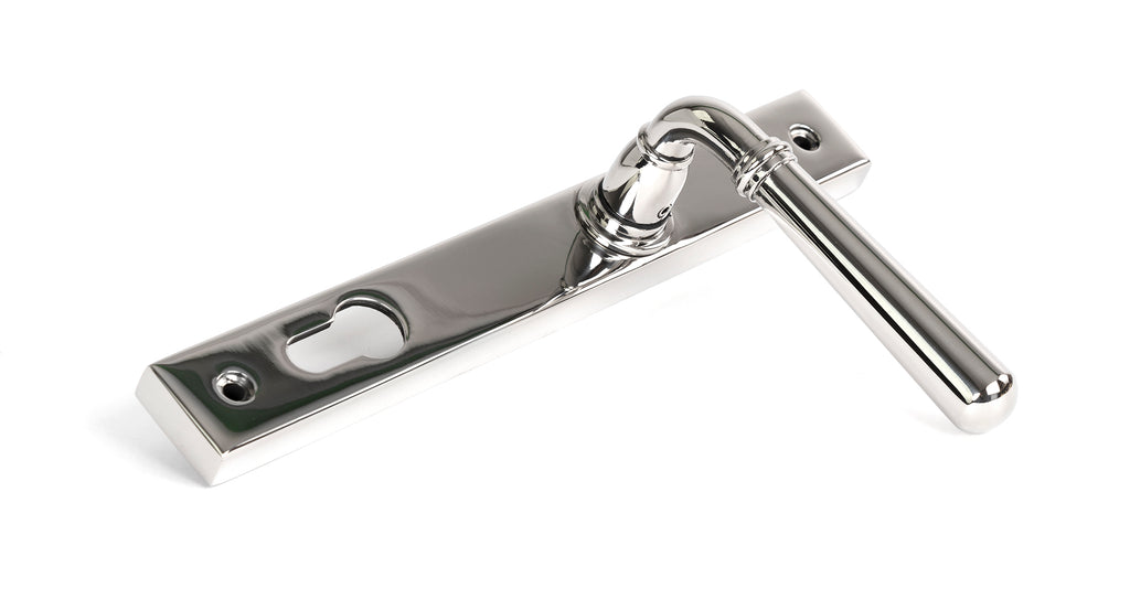 From The Anvil's Polished Marine SS (316) Newbury Slimline Lever Espag. Lock Set