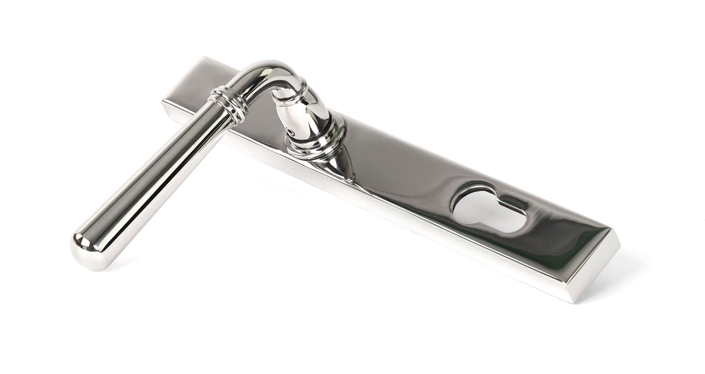 From The Anvil's Polished Marine SS (316) Newbury Slimline Lever Espag. Lock Set