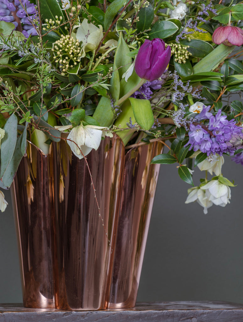 From The Anvil's Smooth Copper Flora Pot